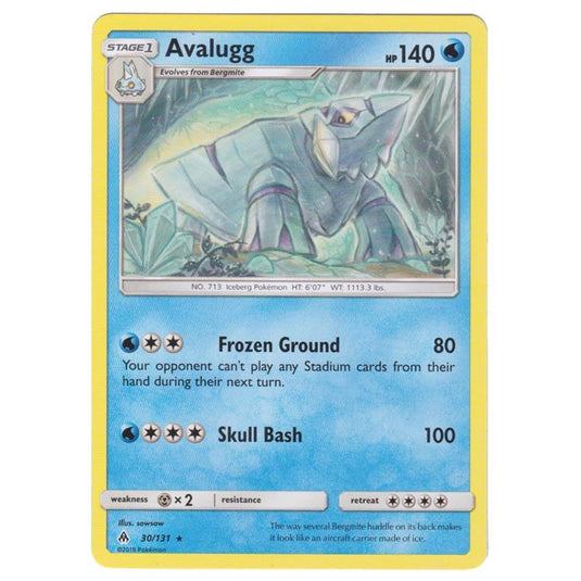 Pokemon - Sun & Moon - Forbidden Light - Avalugg - 30/131