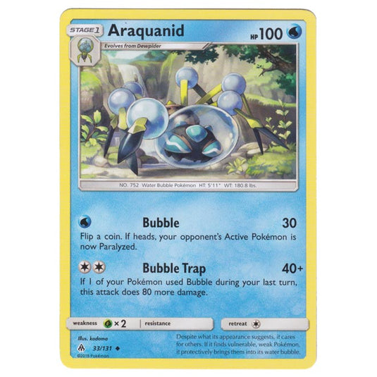 Pokemon - Sun & Moon - Forbidden Light - Araquanid - 33/131