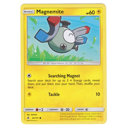 Pokemon - Sun & Moon - Forbidden Light - Magnemite - 34/131