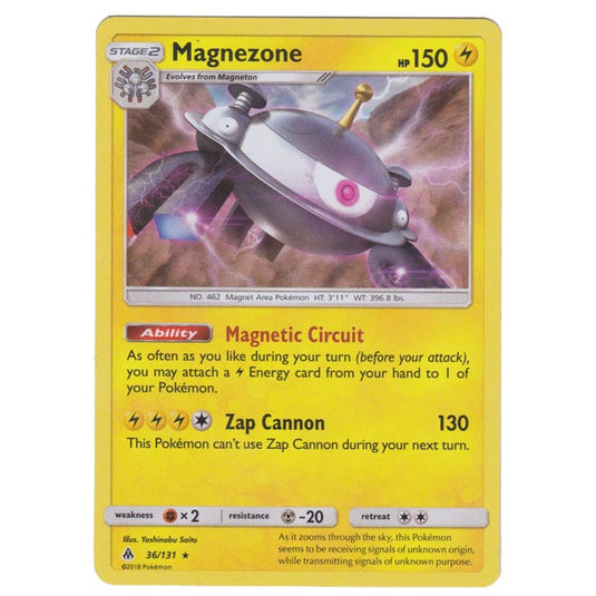 Pokemon - Sun & Moon - Forbidden Light - Magnezone - 36/131