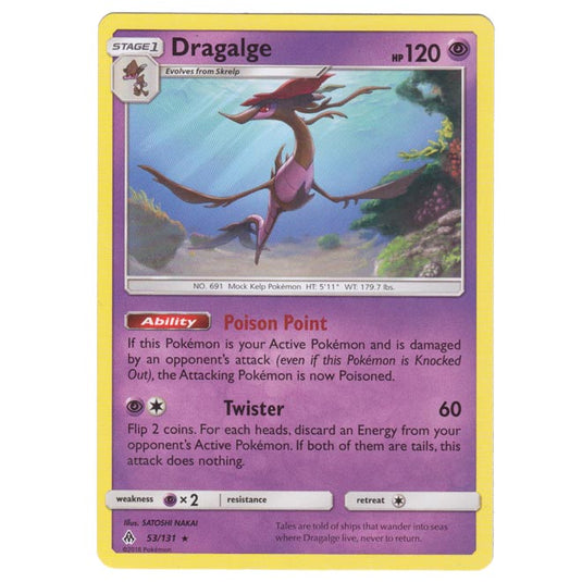 Pokemon - Sun & Moon - Forbidden Light - Dragalge - 53/131