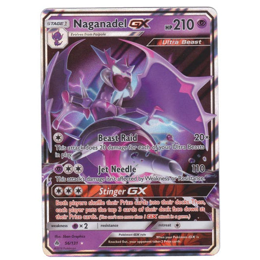 Pokemon - Sun & Moon - Forbidden Light - Naganadel-GX - 56/131