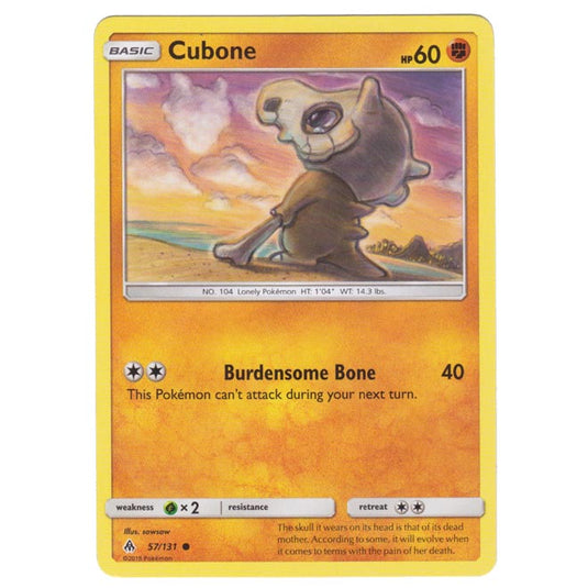 Pokemon - Sun & Moon - Forbidden Light - Cubone - 57/131