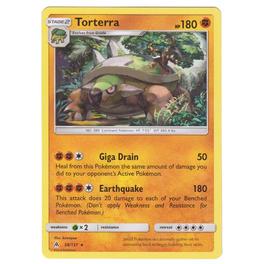 Pokemon - Sun & Moon - Forbidden Light - Torterra - 58/131