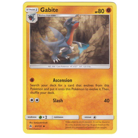 Pokemon - Sun & Moon - Forbidden Light - Gabite - 61/131