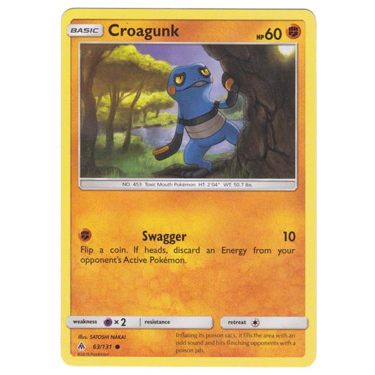 Pokemon - Sun & Moon - Forbidden Light - Croagunk - 63/131