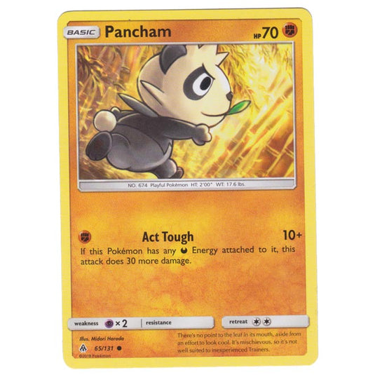 Pokemon - Sun & Moon - Forbidden Light - Pancham - 65/131