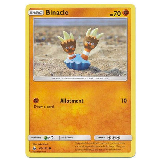 Pokemon - Sun & Moon - Forbidden Light - Binacle - 66/131