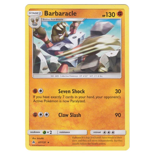 Pokemon - Sun & Moon - Forbidden Light - Barbaracle - 67/131