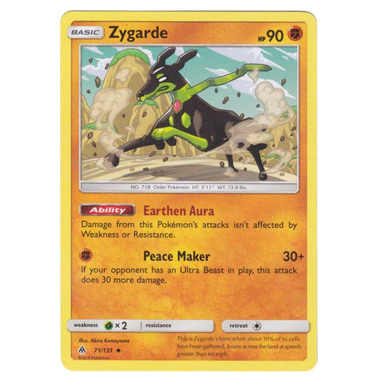 Pokemon - Sun & Moon - Forbidden Light - Zygarde - 71/131