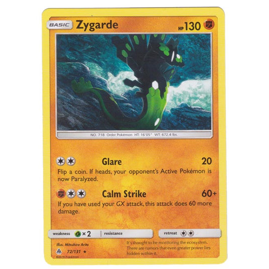 Pokemon - Sun & Moon - Forbidden Light - Zygarde - 72/131