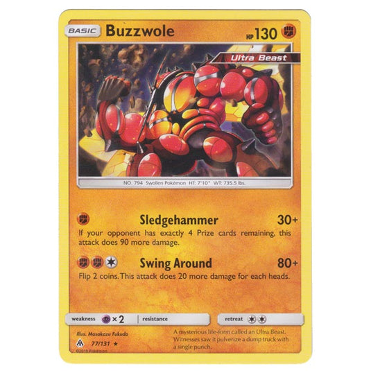 Pokemon - Sun & Moon - Forbidden Light - Buzzwole - 77/131