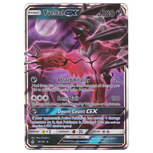 Pokemon - Sun & Moon - Forbidden Light - Yveltal-GX - 79/131