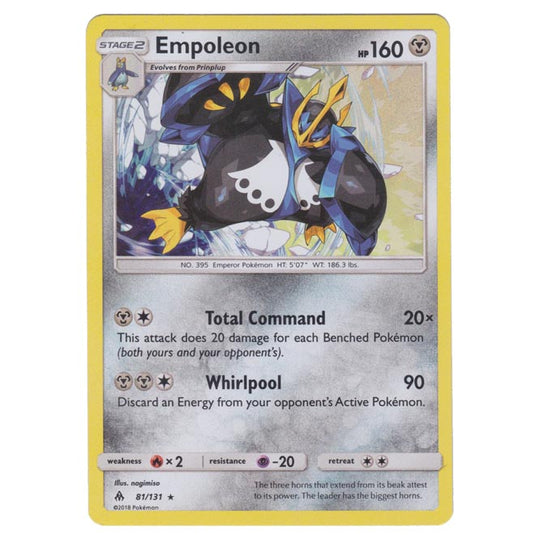 Pokemon - Sun & Moon - Forbidden Light - Empoleon - 81/131