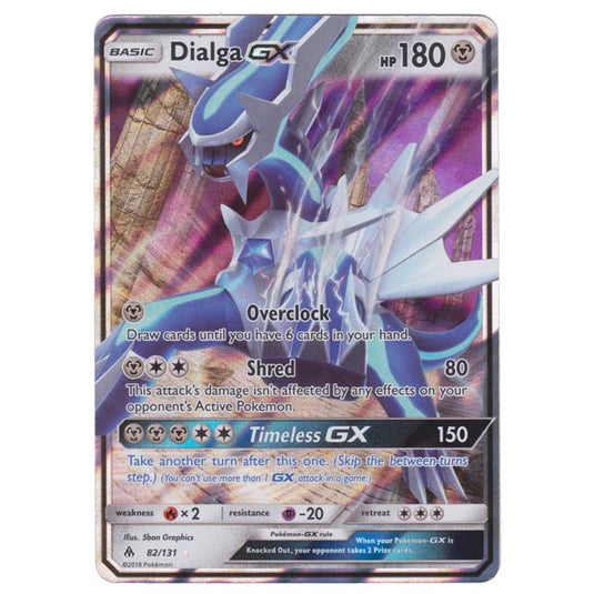 Pokemon - Sun & Moon - Forbidden Light - Dialga-GX - 82/131