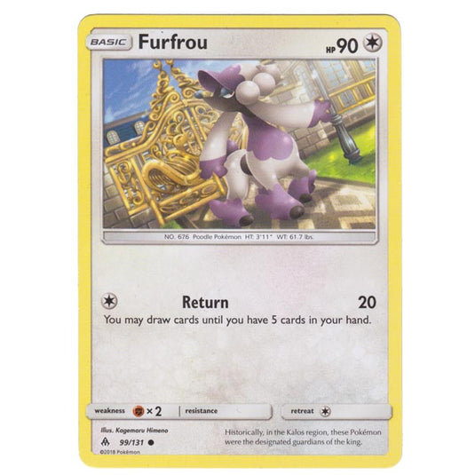 Pokemon - Sun & Moon - Forbidden Light - Furfrou - 99/131 Pokemon - Sun & Moon - Forbidden Light - Furfrou - 99/131