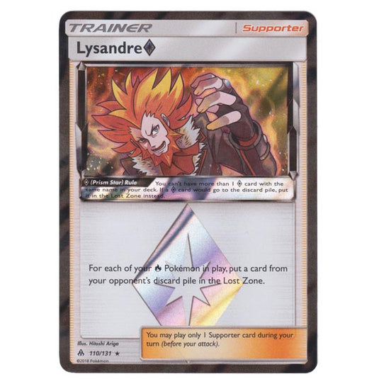 Pokemon - Sun & Moon - Forbidden Light - Lysandre (Prism Star) - 110/131