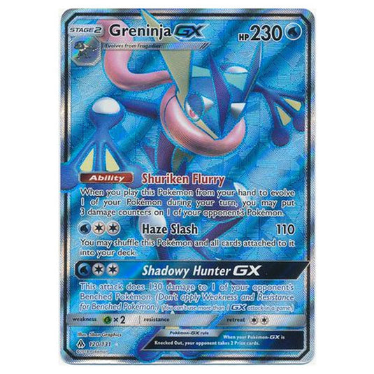 Pokemon - Sun & Moon - Forbidden Light - Greninja-GX (Full Art) - 120/131