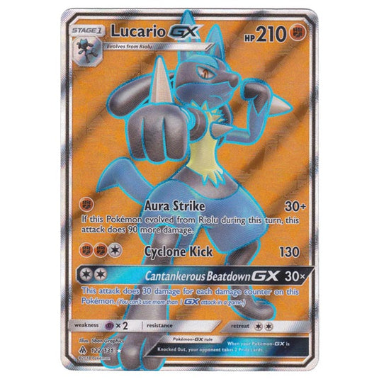 Pokemon - Sun & Moon - Forbidden Light - Lucario-GX (Full Art) - 122/131