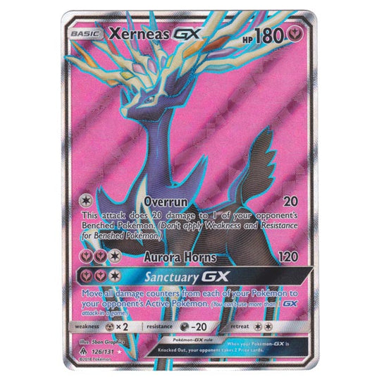 Pokemon - Sun & Moon - Forbidden Light - Xerneas-GX (Full Art) - 126/131