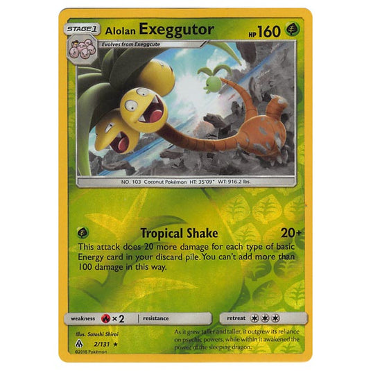 Pokemon - Sun & Moon - Forbidden Light - Alolan Exeggutor (Reverse Holo) - 2/131