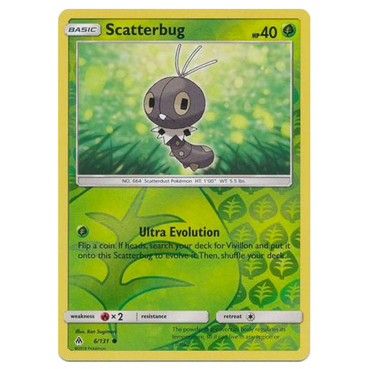 Pokemon - Sun & Moon - Forbidden Light - Scatterbug (Reverse Holo) - 6/131