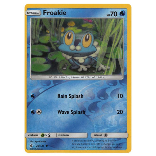 Pokemon - Sun & Moon - Forbidden Light - Froakie (Reverse Holo) - 22/131