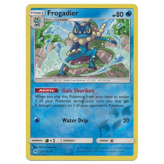 Pokemon - Sun & Moon - Forbidden Light - Frogadier (Reverse Holo) - 23/131