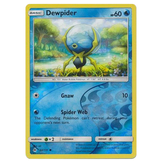 Pokemon - Sun & Moon - Forbidden Light - Dewpider (Reverse Holo) - 32/131