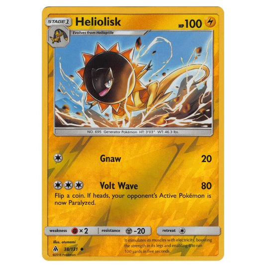 Pokemon - Sun & Moon - Forbidden Light - Heliolisk (Reverse Holo) - 38/131