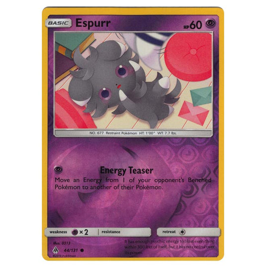 Pokemon - Sun & Moon - Forbidden Light - Espurr (Reverse Holo) - 44/131