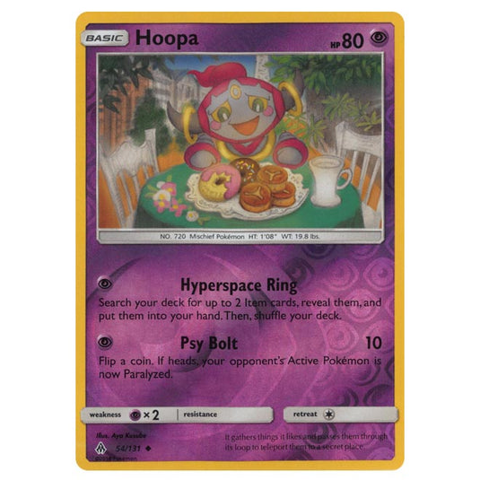 Pokemon - Sun & Moon - Forbidden Light - Hoopa (Reverse Holo) - 54/131