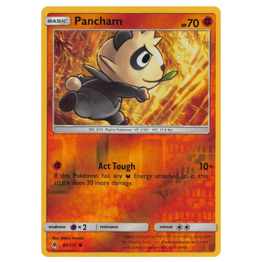 Pokemon - Sun & Moon - Forbidden Light - Pancham (Reverse Holo) - 65/131