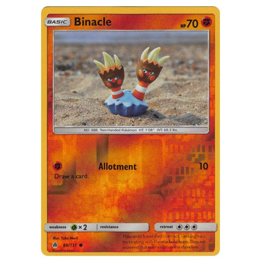 Pokemon - Sun & Moon - Forbidden Light - Binacle (Reverse Holo) - 66/131