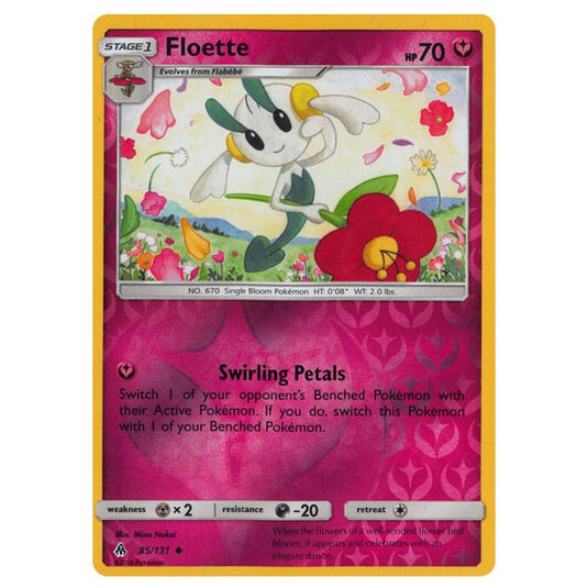 Pokemon - Sun & Moon - Forbidden Light - Floette (Reverse Holo) - 85/131