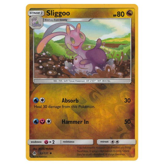 Pokemon - Sun & Moon - Forbidden Light - Sliggoo (Reverse Holo) - 93/131