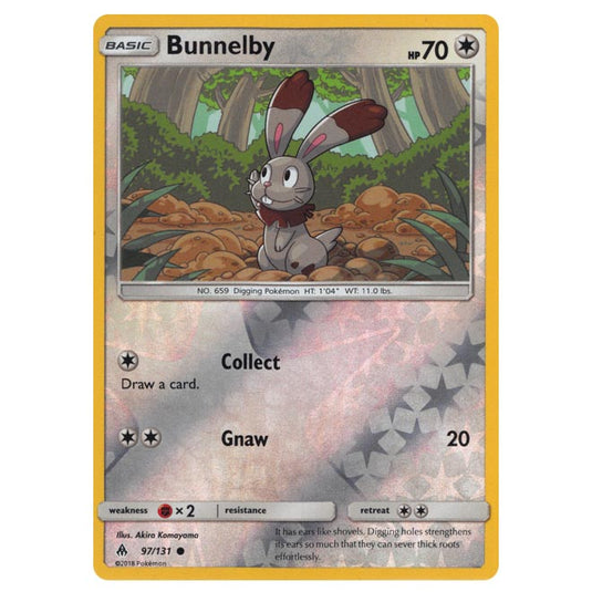 Pokemon - Sun & Moon - Forbidden Light - Bunnelby (Reverse Holo) - 97/131