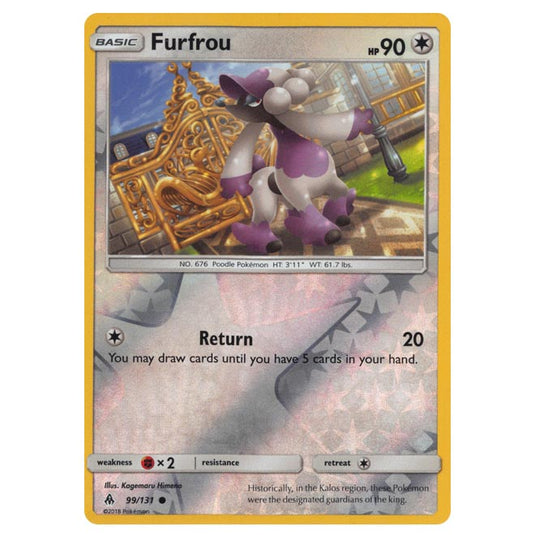 Pokemon - Sun & Moon - Forbidden Light - Furfrou (Reverse Holo) - 99/131