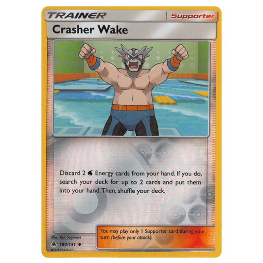 Pokemon - Sun & Moon - Forbidden Light - Crasher Wake (Reverse Holo) - 104/131