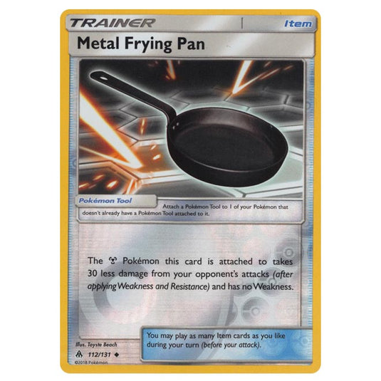 Pokemon - Sun & Moon - Forbidden Light - Metal Frying Pan (Reverse Holo) - 112/131
