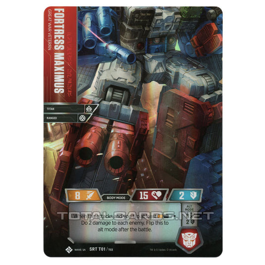 Transformers TCG - Titan Masters Attack - Fortress Maximus (Box Topper Promo)