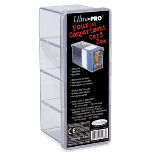 Ultra Pro - 4 Compartment Box - Clear