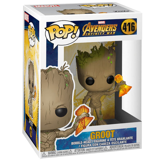 Funko POP! - Infinity War S2 - Groot w/ Stormbreaker - Vinyl Figure #416