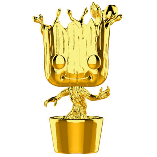 Funko POP! -  Marvel Studios 10 - Groot (Chrome) - Vinyl Figure