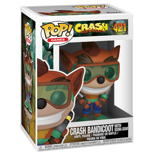 Funko POP! - Crash Bandicoot - Crash Bandicoot - With Scuba Gear - Vinyl Figure #421