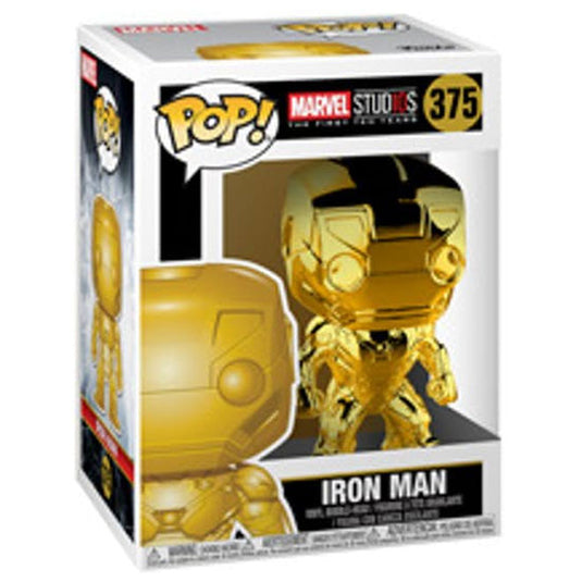 Funko POP! -  Marvel Studios 10 - Iron Man (Chrome)  - Vinyl Figure #375