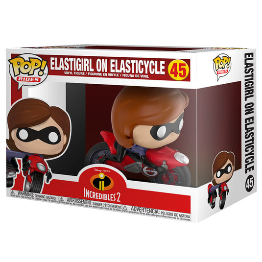 Funko POP! - Rides - Incredibles 2 - Elastigirl on Elasticycle - Vinyl Figure #45