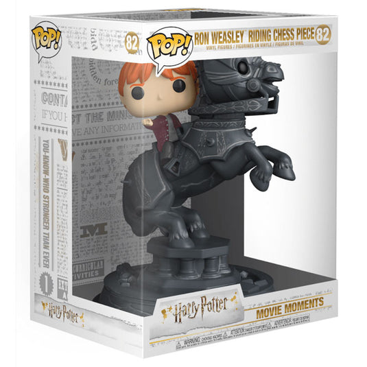 Funko POP! - Movie Moments - Harry Potter - Ron Riding Chess Piece - Vinyl Figure #82