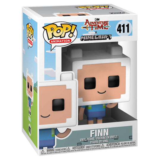 Funko POP! - Adventure Time/Minecraft S1 - Finn - Vinyl Figure #411