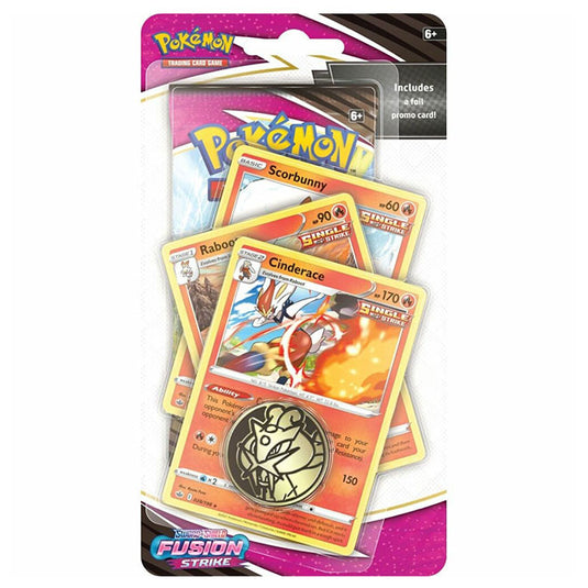 Pokemon - Sword & Shield - Fusion Strike - Premium Checklane Blister - Cinderace